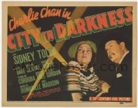 4w0082 CHARLIE CHAN IN CITY IN DARKNESS TC 1939 Asian detective Sidney Toler & Lynn Bari, cool image!