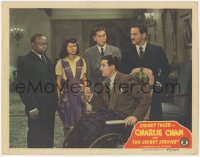 4w0437 CHARLIE CHAN IN THE SECRET SERVICE LC 1944 Mantan Moreland & Benson Fong w/guy in wheelchair!