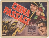 4w0084 CHINA PASSAGE TC 1937 Constance Worth, Vinton Haworth, striking artwork of top stars, rare!