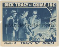 4w0484 DICK TRACY VS. CRIME INC. chapter 8 LC 1941 bad guys break into safe w/ torch, Train of Doom!