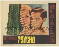 4w0004 PSYCHO LC #1 1960 great close image of Janet Leigh & John Gavin by window with shadows!