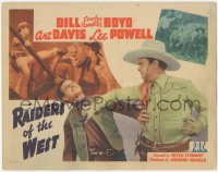 4w0261 RAIDERS OF THE WEST TC 1942 Bill Cowboy Rambler Boyd beats up lots of bad guys, great images!
