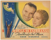 4w0264 REACHING FOR THE MOON TC 1930 stockbroker Douglas Fairbanks romances pretty Bebe Daniels!