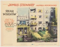 4w0013 REAR WINDOW LC #1 1954 Hitchcock, classic image of courtyard as seen from Stewart's window!