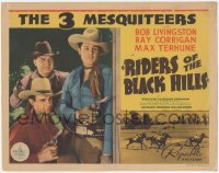 4w0268 RIDERS OF THE BLACK HILLS TC 1938 Three Mesquiteers, Bob Livingston, Crash Corrigan, Terhune!