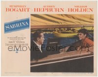4w0019 SABRINA LC #2 1954 close up of Audrey Hepburn on boat with Humphrey Bogart, Billy Wilder!