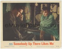 4w0774 SOMEBODY UP THERE LIKES ME LC #8 1956 Paul Newman tells Sal Mineo he got himself in a jam!