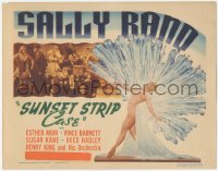 4w0299 SUNSET STRIP CASE TC 1941 sexy fan dancer Sally Rand in spectacular costume!
