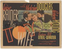 4w0322 TOY WIFE TC 1938 pretty Luise Rainer in love triangle between Melvyn Douglas & Robert Young!