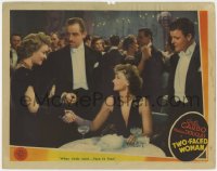 4w0843 TWO-FACED WOMAN LC 1941 gay Greta Garbo w/ Melvyn Douglas meets her rival Constance Bennett!