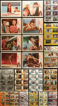4x0272 LOT OF 136 1960S LOBBY CARDS 1960s complete sets from a variety of different movies!