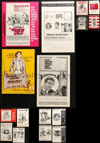 4x0069 LOT OF 24 UNCUT OVERSIZED PRESSBOOKS 1960s-1970s advertising for a variety of different movies!