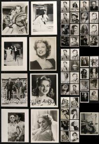 4x0965 LOT OF 57 8X10 REPRO PHOTOS 1980s a variety of portraits of top Hollywood stars!