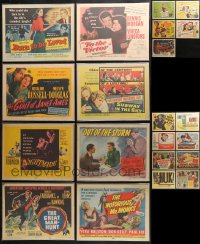 4x0314 LOT OF 29 INDIVIDUALLY BAGGED TITLE CARDS 1940s-1950s great artwork from several movies!