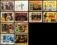 4x0328 LOT OF 12 LOBBY CARDS 1930s-1950s great images from a variety of different movies!