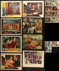 4x0310 LOT OF 35 LOBBY CARDS 1940s-1960s incomplete sets from a variety of different movies!