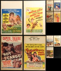 4x0072 LOT OF 11 WINDOW CARDS 1950s great images from a variety of movies!