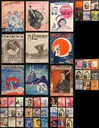 4x0415 LOT OF 51 SHEET MUSIC 1910s-1960s great songs from a variety of different movies & more!