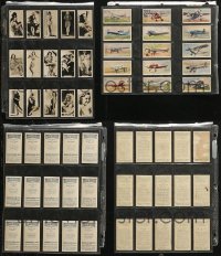 4x0445 LOT OF 30 ENGLISH CIGARETTE CARDS 1930s sexy black & white photos + color airplane images!