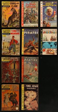 4x0340 LOT OF 10 EDUCATIONAL COMIC BOOKS 1950s-1970s Classics Illustrated, Illustrated Story of...