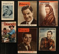 4x0658 LOT OF 6 NON-U.S. MOVIE MAGAZINES 1930s-1960s Picturegoer, Gary Cooper, Comancheros & more!
