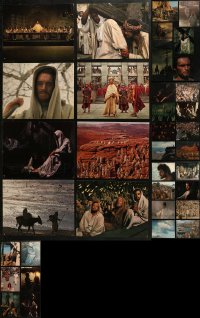 4x0478 LOT OF 36 GREATEST STORY EVER TOLD COLOR 11X14 STILLS 1965 Max Von Sydow as Jesus Christ!