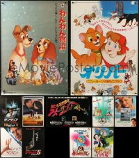 4x1110 LOT OF 13 UNFOLDED JAPANESE B2 POSTERS 1980s great images from a variety of movies!