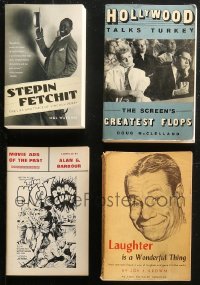 4x0552 LOT OF 4 SOFTCOVER MOVIE BOOKS 1950s-2000s Stepin Fetchit, Joe E. Brown, Movie Ads & more!