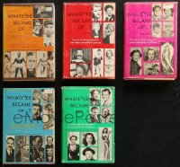 4x0506 LOT OF 5 WHATEVER BECAME OF HARDCOVER BOOKS 1967-1974 what happened to famous personalities!