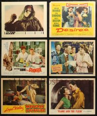 4x0332 LOT OF 6 LOBBY CARDS 1940s-1960s great scenes a variety of different movies!
