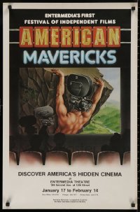 4x1147 LOT OF 21 UNFOLDED AMERICAN MAVERICKS 21X31 FILM FESTIVAL POSTERS 1978 cool Fernandes at!