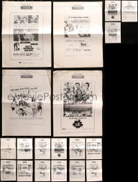 4x0403 LOT OF 19 UNCUT UNITED ARTISTS PRESSBOOKS 1960s advertising for a variety of movies!