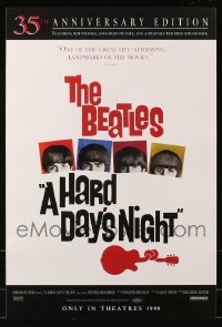 4x0077 LOT OF 135 UNFOLDED R99 HARD DAY'S NIGHT 14X20 MINI POSTERS 1999 Beatles 35th anniversary!