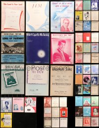 4x0412 LOT OF 76 SHEET MUSIC 1900s-1970s a variety of different songs!