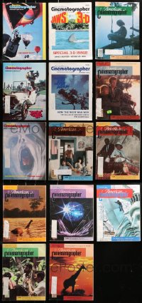 4x0583 LOT OF 14 AMERICAN CINEMATOGRAPHER 1981-85 MOVIE MAGAZINES 1981-1985 cool images & articles!