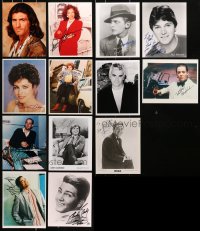 4x0940 LOT OF 13 AUTOGRAPHED 8X10 REPRO PHOTOS 1990s signatures from a variety of celebrities!