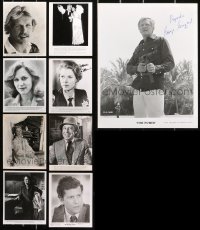 4x0942 LOT OF 9 AUTOGRAPHED 8X10 STILLS 1960s-1980s signed by a variety of different celebrities!