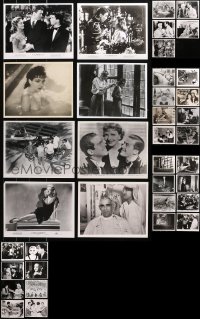 4x0976 LOT OF 37 8X10 REPRO PHOTOS 1980s great scenes from classic movies + candid images too!