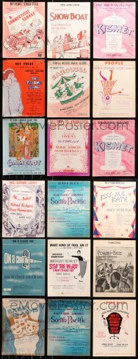 4x0424 LOT OF 18 SHEET MUSIC FROM BROADWAY STAGE SHOWS 1930s-1970s songs from a variety of shows!