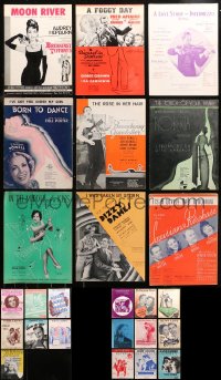 4x0420 LOT OF 34 SHEET MUSIC 1930s-1960s great songs from a variety of different movies!