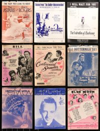 4x0418 LOT OF 41 SHEET MUSIC 1930s-1960s great songs from a variety of different movies!
