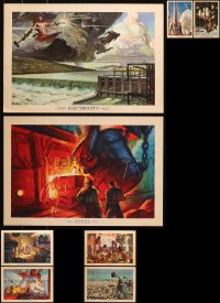 4x0076 LOT OF 8 UNFOLDED 1943 COCA-COLA 11X16 SPECIAL POSTERS 1943 cool art from the WWII era!