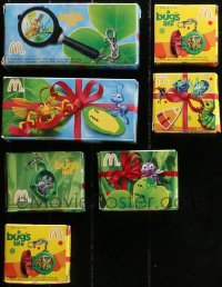 4x0010 LOT OF 7 BUG'S LIFE MCDONALD'S TOYS 1998 magnifying glass, keychains & more!
