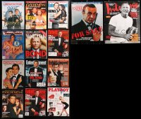 4x0580 LOT OF 14 MAGAZINES WITH JAMES BOND COVERS 1980s-2010s from Sean Connery to Daniel Craig!