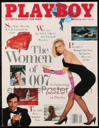 4x0622 LOT OF 9 PLAYBOY MAGAZINES WITH WOMEN OF 007 1987 sexy Bond Girls, all the same issue!