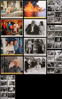 4x0830 LOT OF 56 COLOR AND BLACK & WHITE 8X10 STILLS 1960s-1990s a variety of movie scenes!