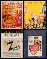 4x0742 LOT OF 4 RITCHIES AUCTION CATALOGS 1999-2004 filled with movie posters & more!