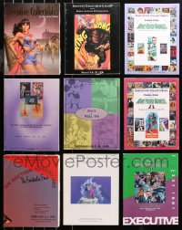 4x0702 LOT OF 9 EXECUTIVE AUCTION CATALOGS 1995-1998 Hollywood posters, rock 'n' roll & more!