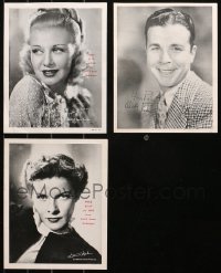 4x0950 LOT OF 3 1930S SAMPLE PHOTO HERALDS 1930s Ginger Rogers, Dick Powell, Katharine Hepburn!
