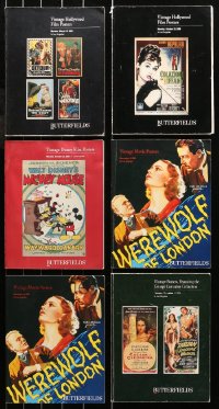 4x0727 LOT OF 6 BUTTERFIELDS POSTER AUCTION CATALOGS 2000-2002 vintage Hollywood film posters!